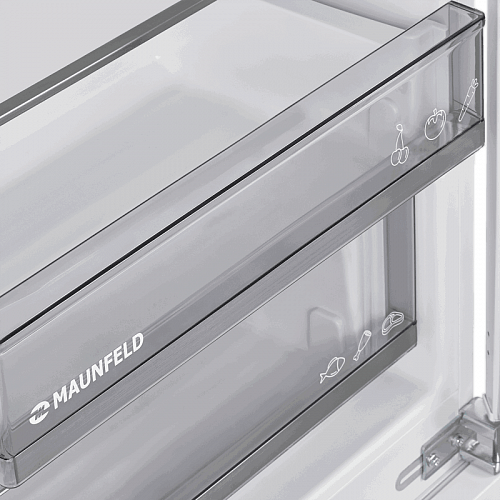 Встраиваемый холодильник MAUNFELD MBL177SWGR Inverter