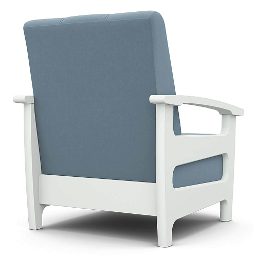 Кресло отдыха Омега CATANIA DUSTY BLUE/Снег (Лак)