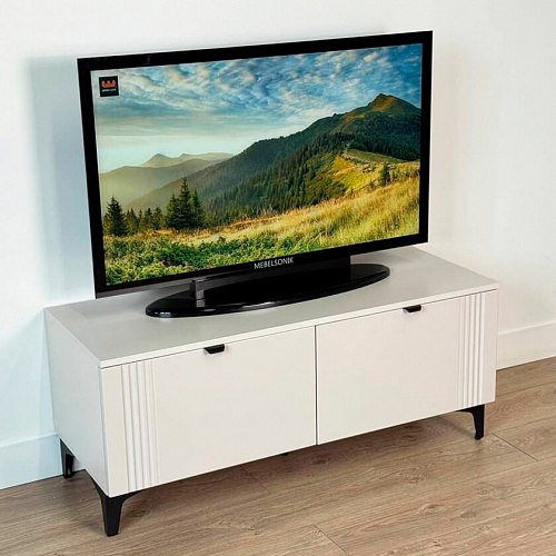 Тумба Рич кашемир/фрапучино матовый/черный