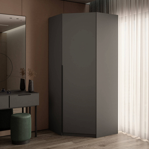 Шкаф угловой Локер Серый Диамант