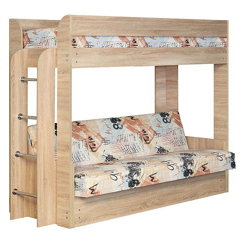 Диван-кровать двухъярусный Новый LENOR 02/Дуб Сонома