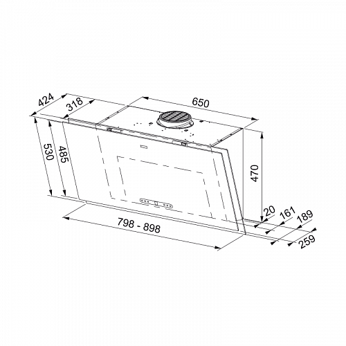 Вытяжка Franke FMA 2.0 PRO 907 BK 330.0682.357