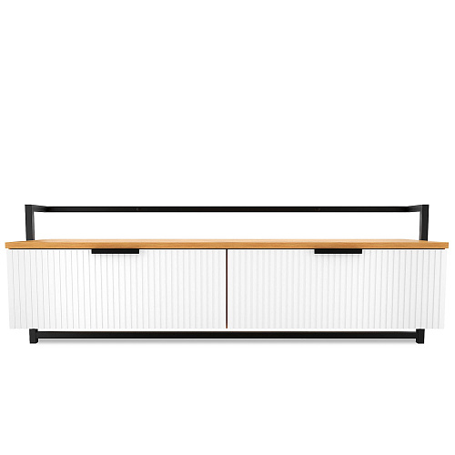 Тумба навесная под ТВ лофт DQ SITI дуб вотан/белый