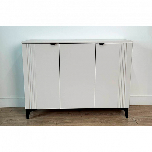 Комод Рич 3 кашемир/фрапучино матовый/черный