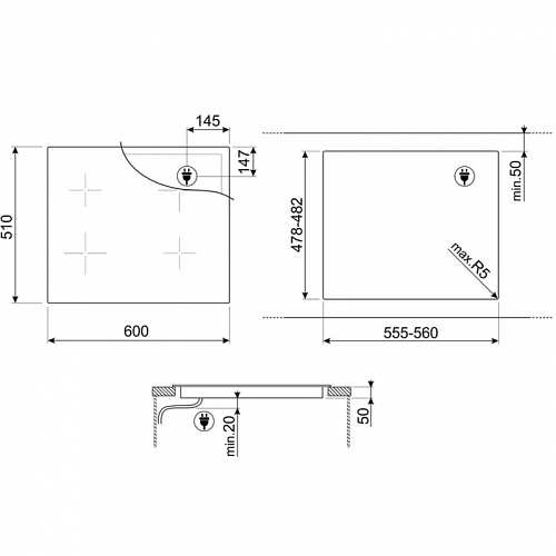 Варочная поверхность SMEG SI2B22641D