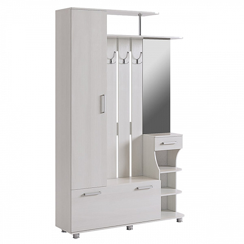 Прихожая Барселона-1 белый рамух