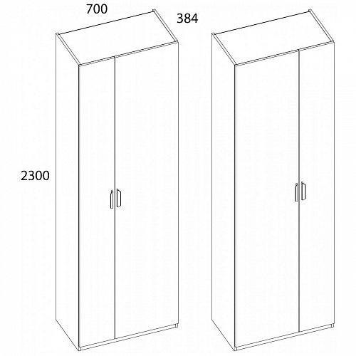 Шкаф 2D/70 Z Персидский жемчуг