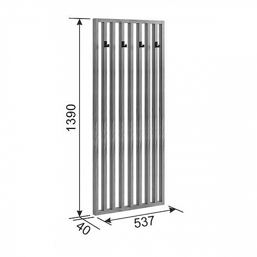 Прихожая Бери К7 дуб крафт золотой/белое дерево