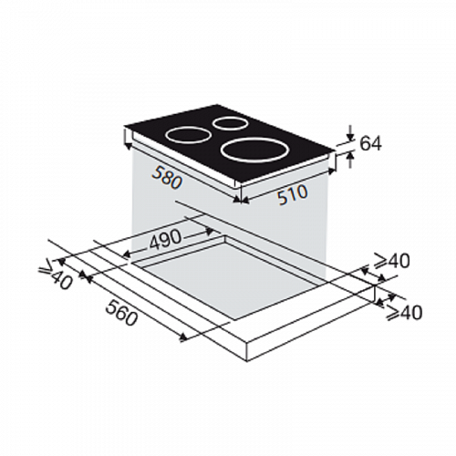 Варочная поверхность Brandt BPI3641PB