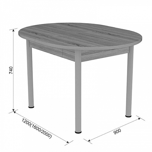 Стол обеденный раздвижной Квартет дуб сонома