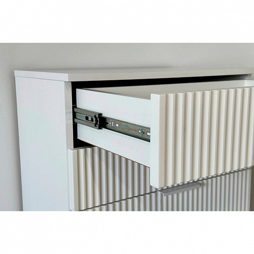 Комод Зефир белое дерево/белый (эмаль)