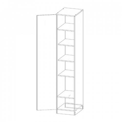 Шкаф Мори 400 Графит