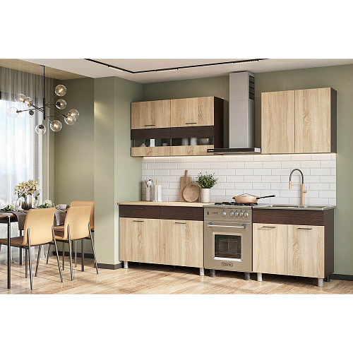 Кухня Босфор 2,0 Дуб Венге/Дуб Сонома