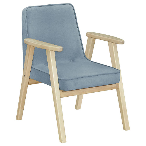 Кресло отдыха Ретро CATANIA DUSTY BLUE/Бесцветный