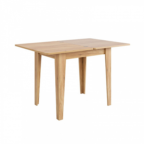 Стол обеденный раскладной Фантазия дуб крафт золотой