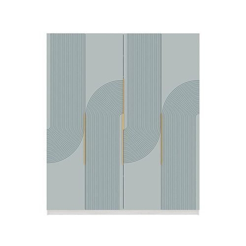 Шкаф Орион О401 Дуб Харбор белый/Шарли бриз