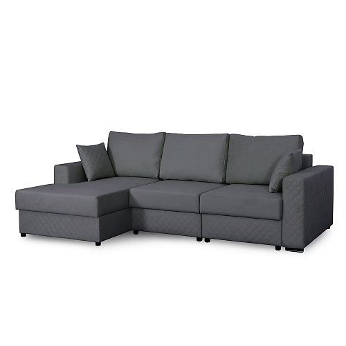 Диван Неаполь 2 Левый Альба темно-серый