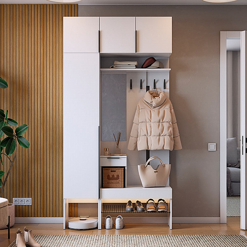 Прихожая Баско К4 белое дерево