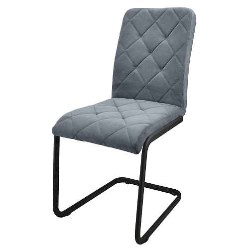 Стул Неаполь черный муар/Катания Силвер