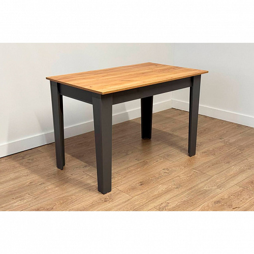 Стол обеденный раздвижной Цезарь дуб крафт золотой/графит