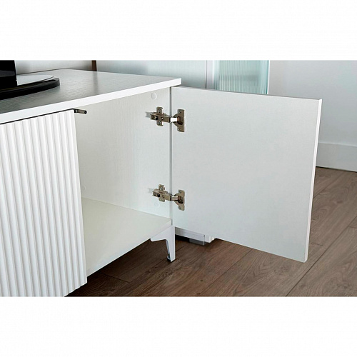 Гостиная Зефир К1 белое дерево/белый муар