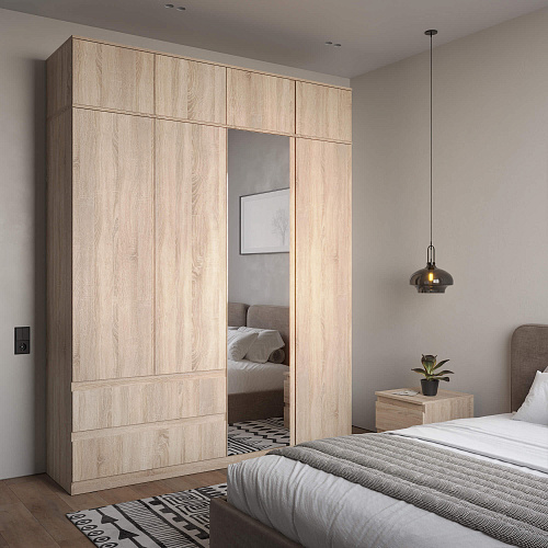 Антресоль НК STERN 4-х дверная Дуб сонома