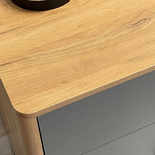 Комод Адам дуб крафт золотой/графит