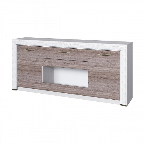 Тумба RTV 1V2D1S OLIVIA Вудлайн крем/дуб анкона