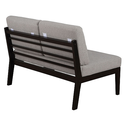 Диван-скамья массив мягкая Венге/UNO SILVER