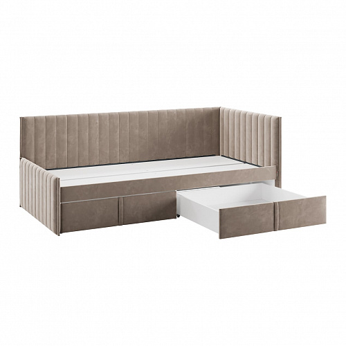 Набор детской мебели Баско К2 кашемир/черный муар/латте (велюр)