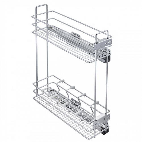Бутылочница выкатная 2 полки, модуль 200мм, Kalibra