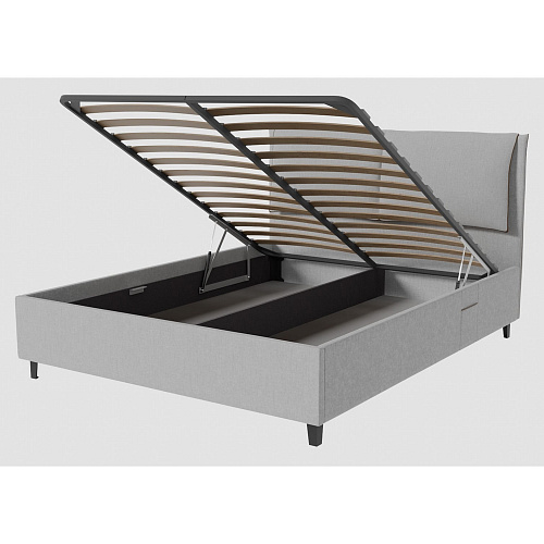 Кровать с подъемным механизмом Венеция 1600 Серый