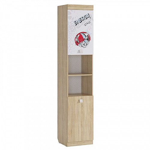 Шкаф комбинированный Энерджи дуб сонома/белый