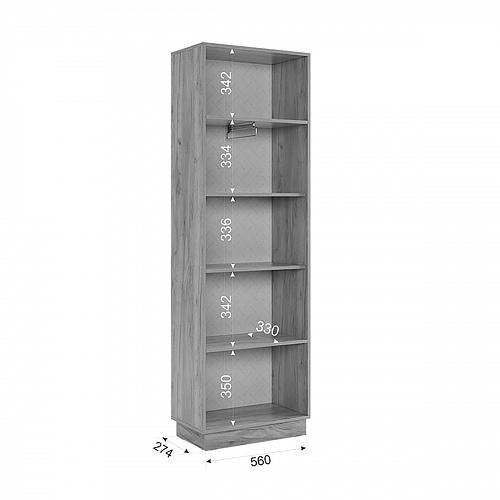 Шкаф двухдверный Моди дуб крафт золотой/белое дерево