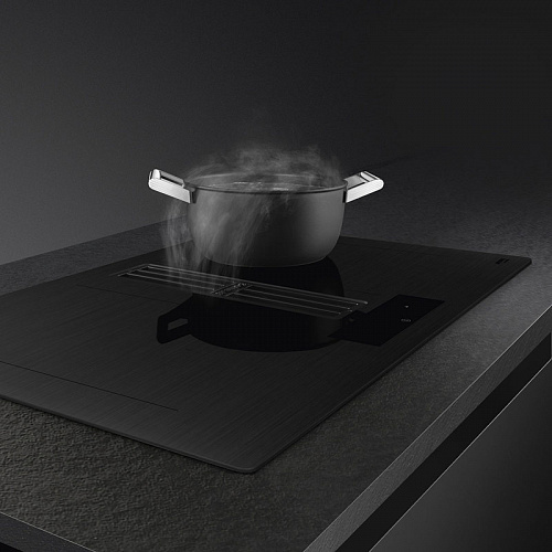 Варочная поверхность со встроенной вытяжкой Smeg HOBD382MB2