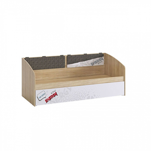 Кровать детская Форсаж дуб сонома/белый