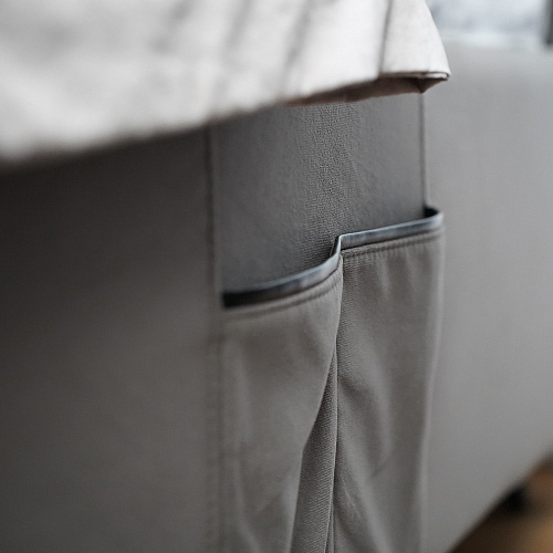 Кровать с подъемным механизмом Венеция 1600 Графит Софт