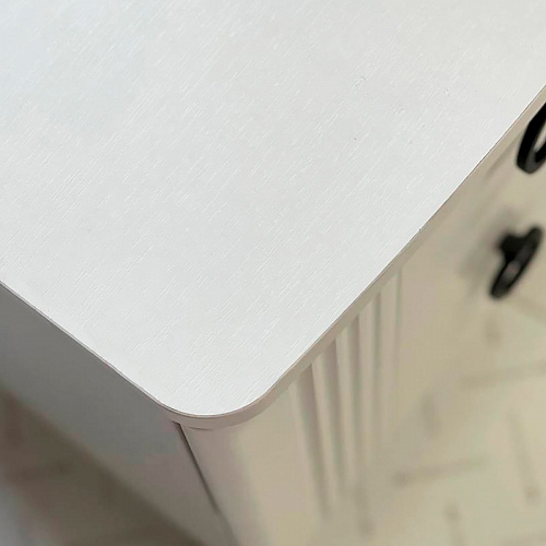 Тумба прикроватная Ева 2 белое дерево/белый матовый