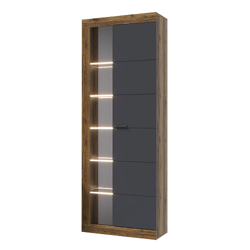 Гостиная ПРАГА №5 Дуб делано/Графит софт