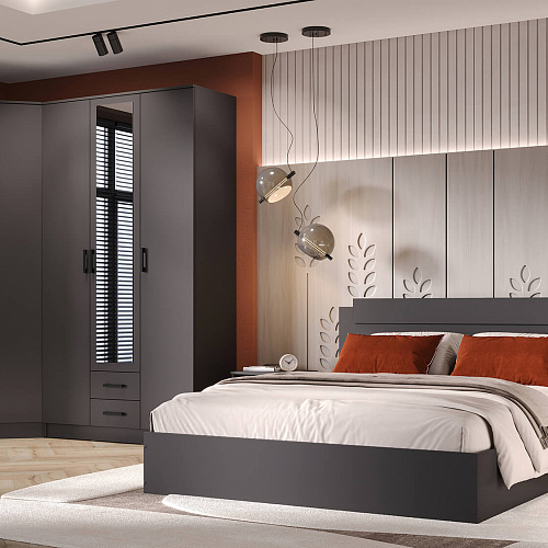 Тумба прикроватная Эко Графит