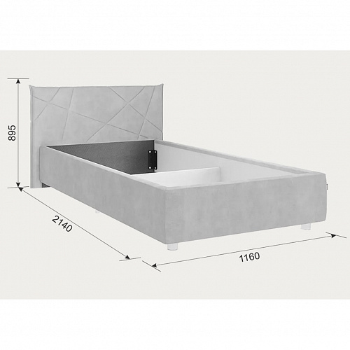 Набор детской мебели Зефир К6 белое дерево/серый (эмаль)/графит (велюр)
