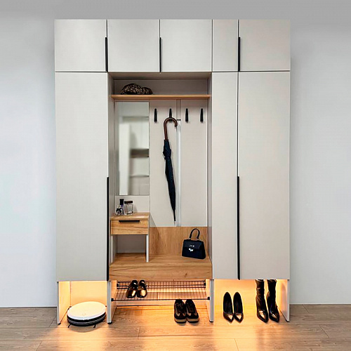 Шкаф двухдверный L600 Баско кашемир