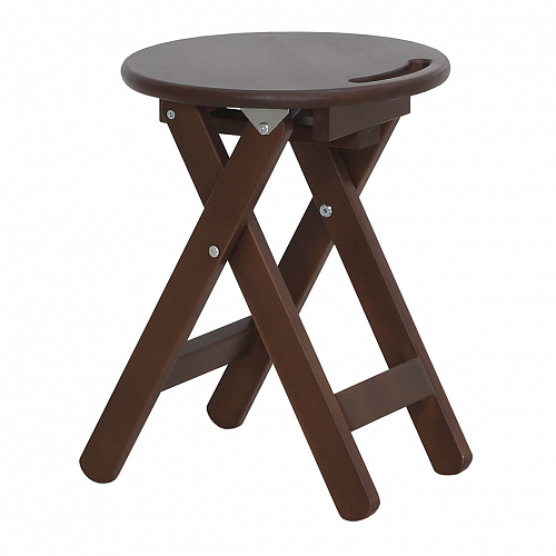 Табурет складной с ручкой Орех
