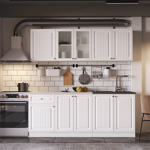 Кухня Хозяюшка 2,0 Акация Белая