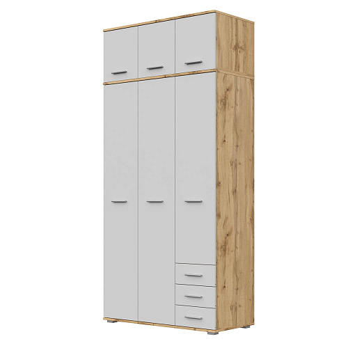 Антресоль НК FUN 3Д Дуб вотан/Белый