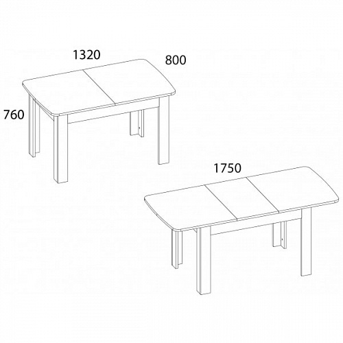 Стол обеденный раздвижной OLIVIA Вудлайн крем