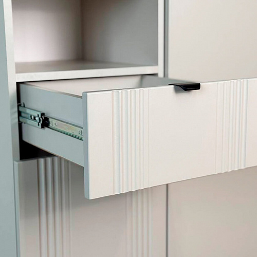 Комод Рич 2 кашемир/фрапучино матовый/черный