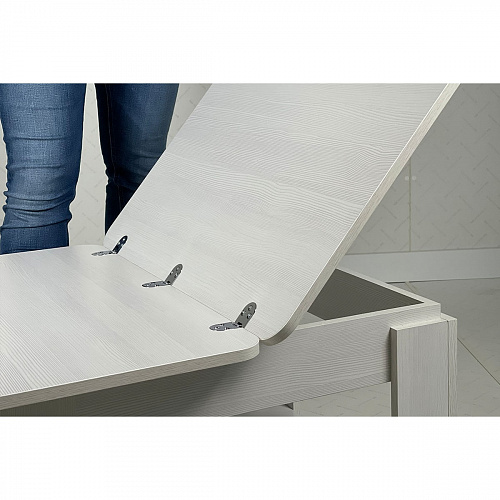 Стол-трансформер Адам 1  белый рамух