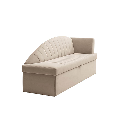 Кухонный диван Прага с углом Мелисса 02 Бежевый правый