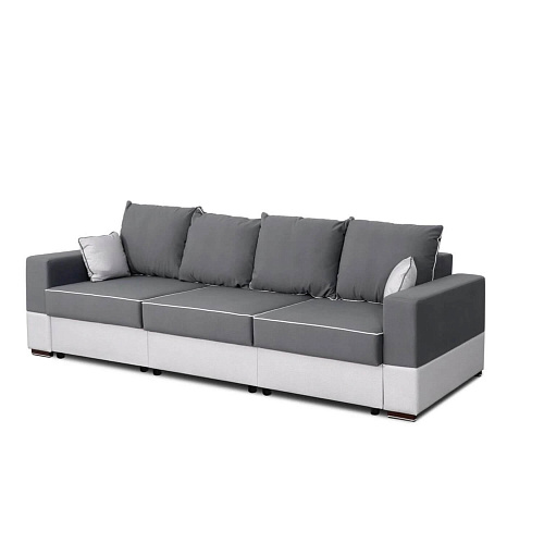 Диван Бостон МГ 2400 Альба темно-серый/альба бежевый